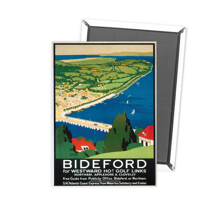 Bideford for Westward ho Golf Links Fridge Magnet