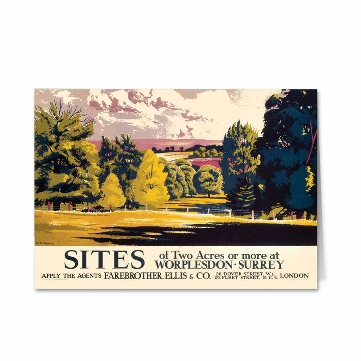 Worplesdon Surrey Greeting Card