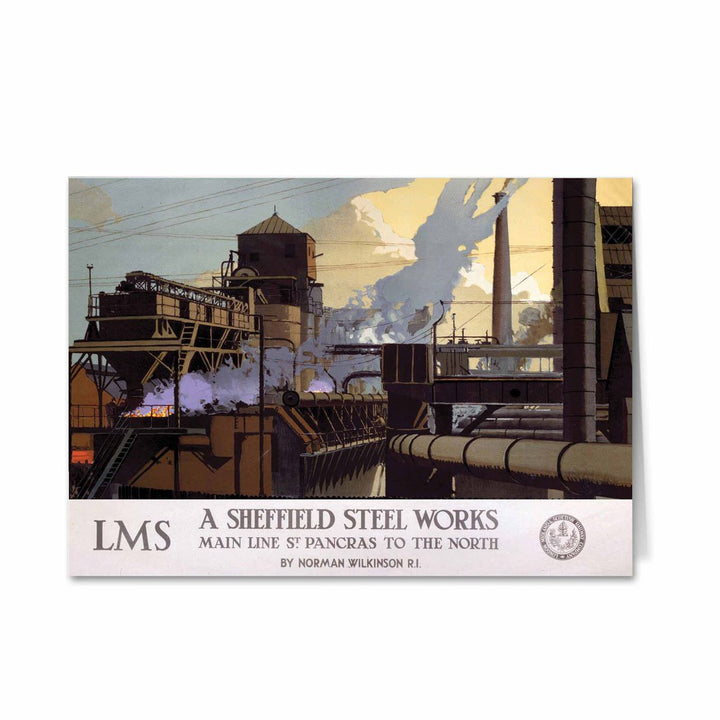 Sheffield Steel Works LMS Greeting Card