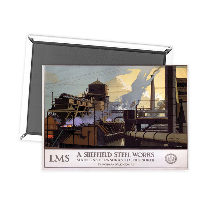 Sheffield Steel Works LMS Fridge Magnet