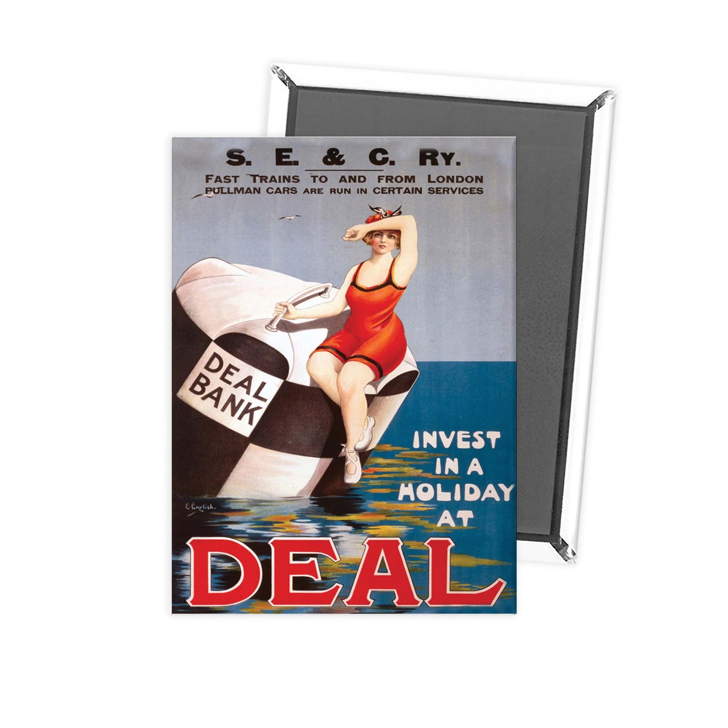 Invest in a holiday at Deal Fridge Magnet
