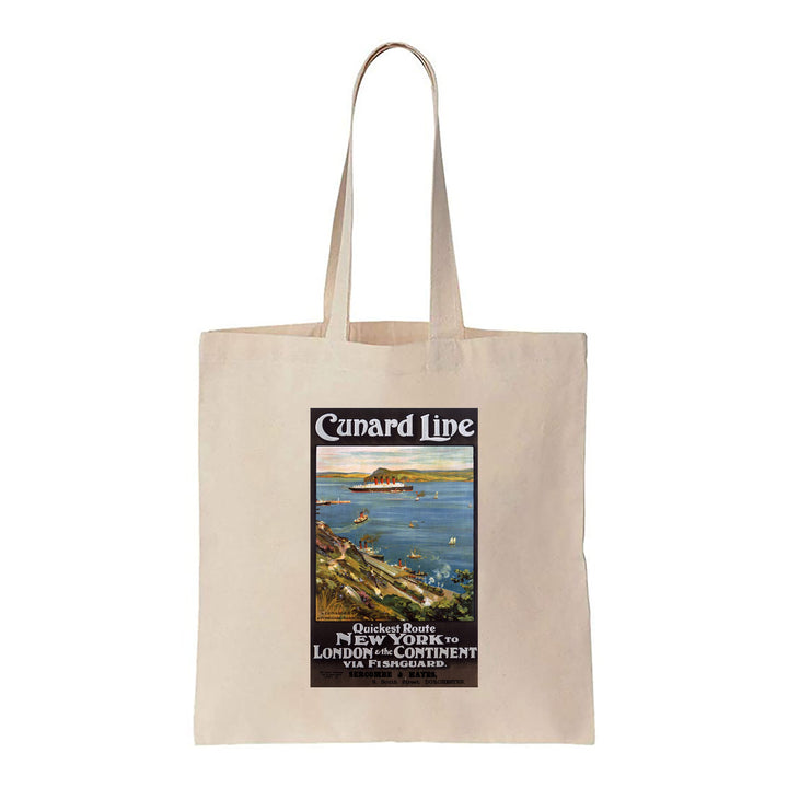 Cunard Line, New York to London - Canvas Tote Bag