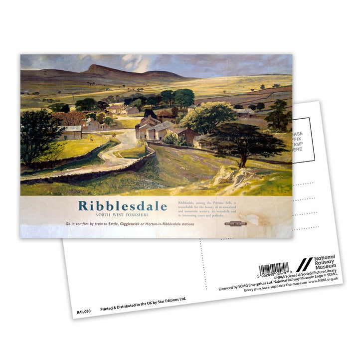 Ribblesdale North West Yorkshire Postcard Pack of 8