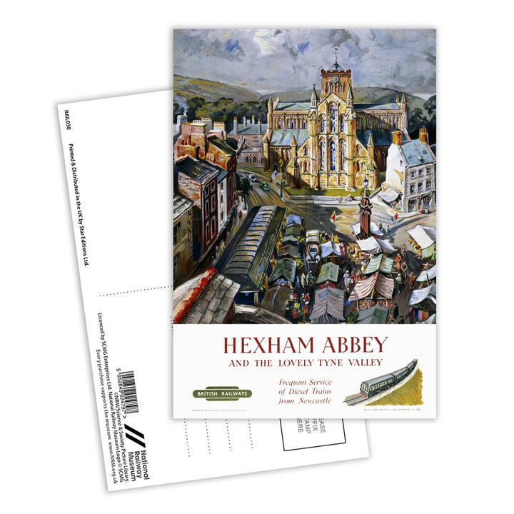 Hexham Abbey, Tyne Valley Postcard Pack of 8