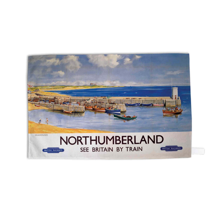 Northumberland, Seahouses - Tea Towel