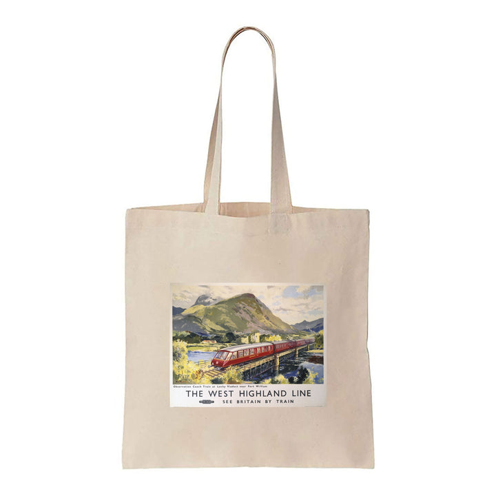 The West Highland Line - Lochy Viaduct nr Fort William - Canvas Tote Bag