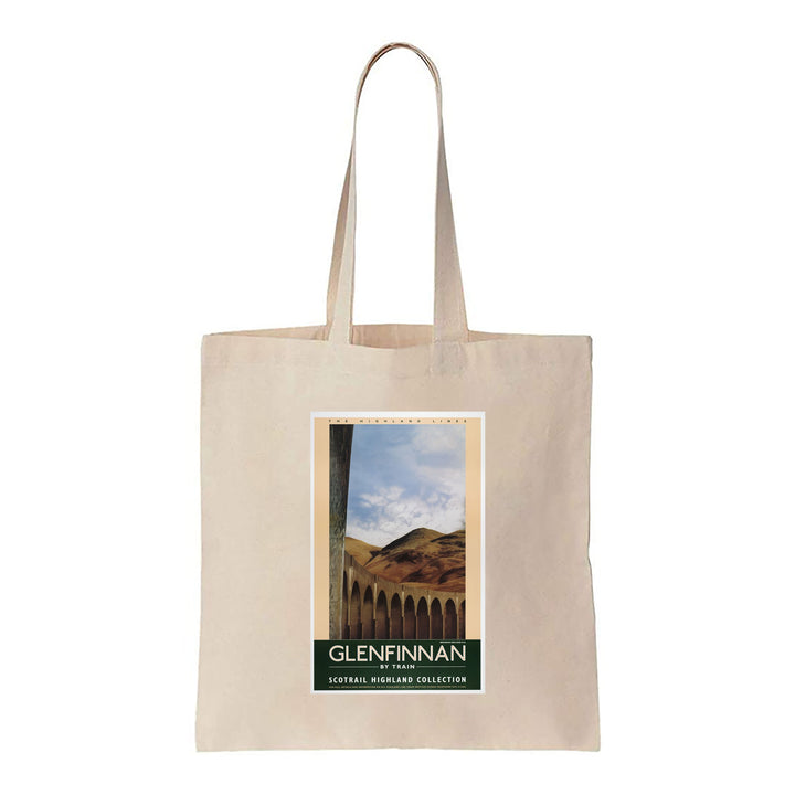 Glenfinnan by Train Highland Lines - Canvas Tote Bag