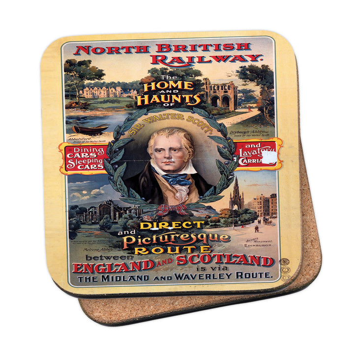 England and Scotland, the Home and Haunts of Sir Walter Scott Coaster