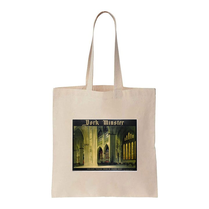 York Minster, Treasure House of Stained Glass - Canvas Tote Bag