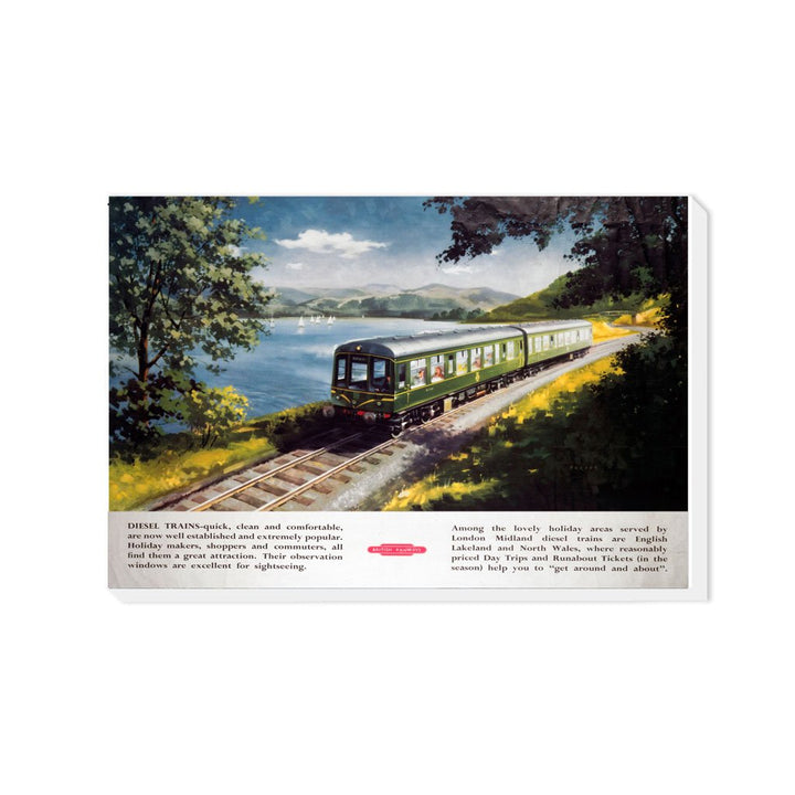 Diesel Trains, English Lakeland and North Wales - Canvas