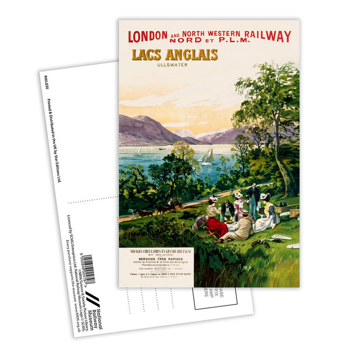 Lacs Anglais, Ullswater Postcard Pack of 8