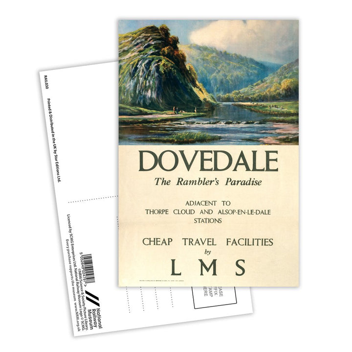 Dovedale - Thorpe Cloud and Alsop-en-le-Dale LMS Postcard Pack of 8