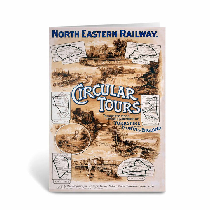 North Eastern Railway Circular Tours Greeting Card