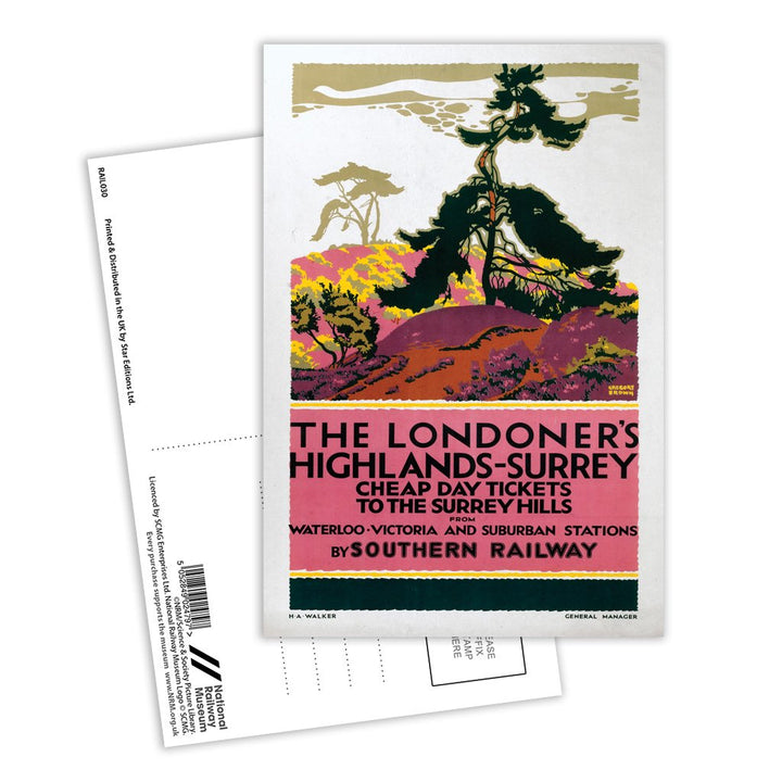 The Londoner's Highlands - Surrey Postcard Pack of 8