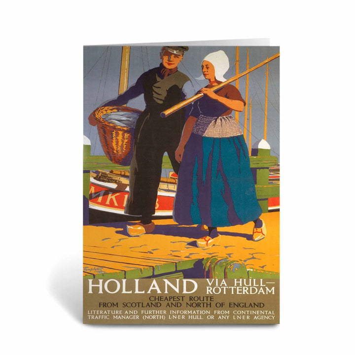 Holland via Hull - Rotterdam Greeting Card