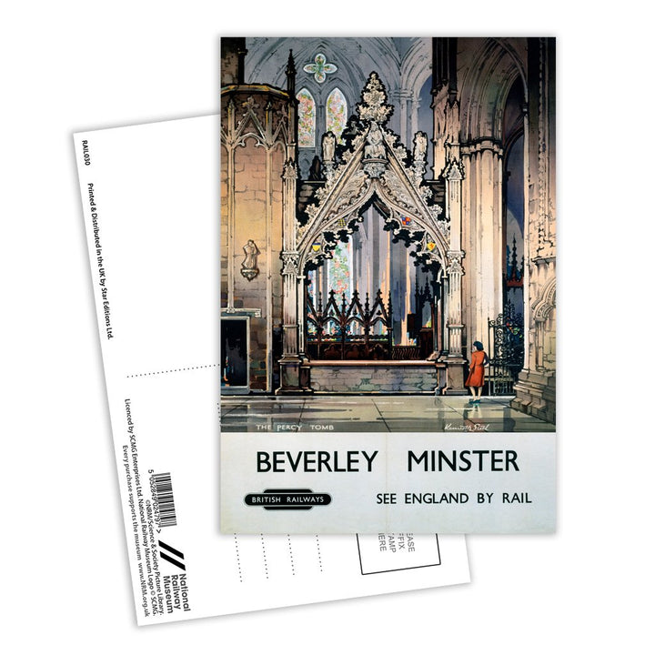 Beverley Minster - The Percy Tomb Postcard Pack of 8