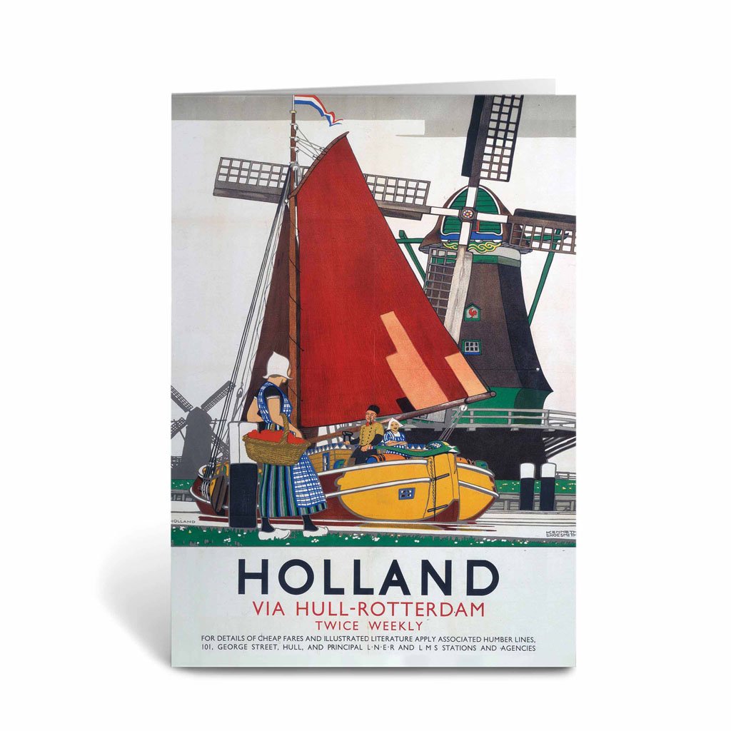 Holland via Hull - Rotterdam Greeting Card