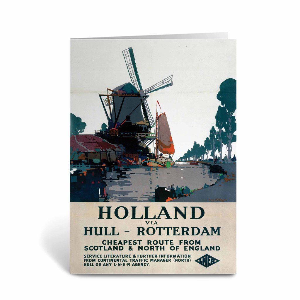 Holland via Hull - Rotterdam Greeting Card