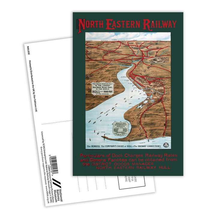 North Eastern Railway - Hull Postcard Pack of 8
