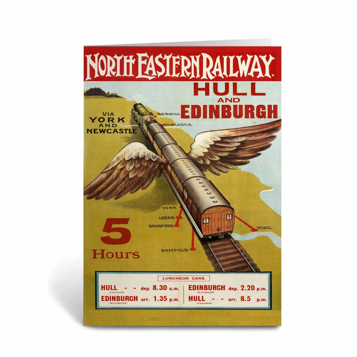 Hull and Edinburgh North Eastern Railway Greeting Card