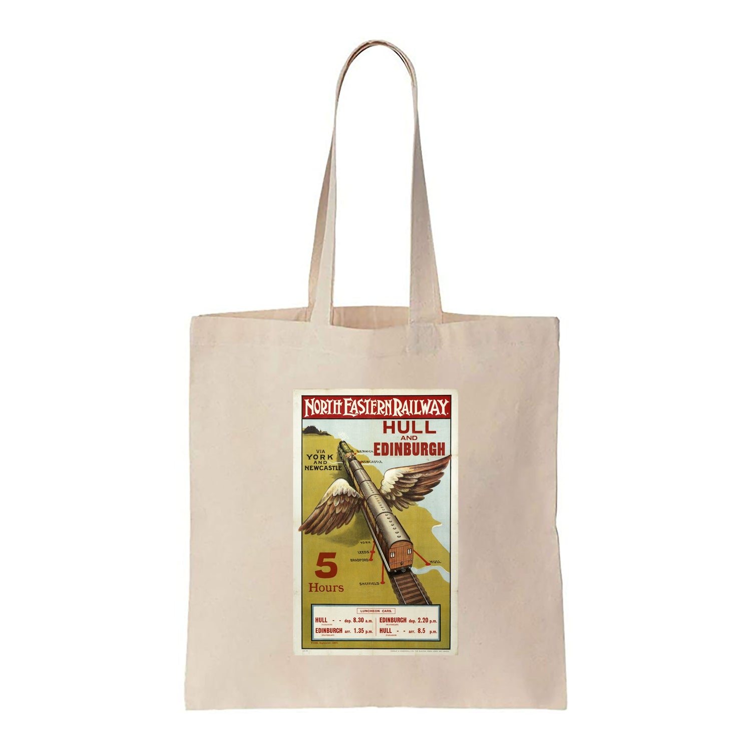 Hull and Edinburgh North Eastern Railway - Canvas Tote Bag