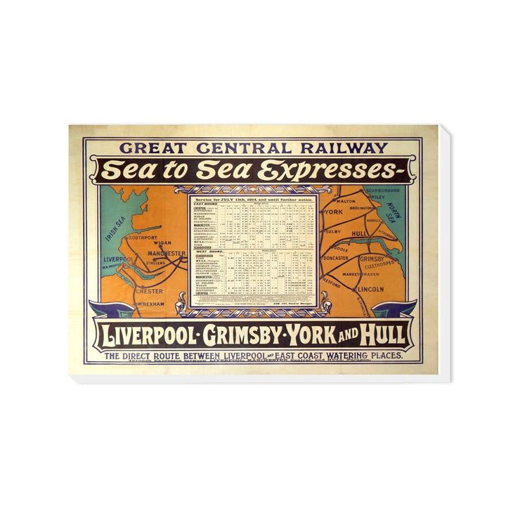 Sea to Sea Express, Liverpool - Grimsby - York and Hull - Canvas