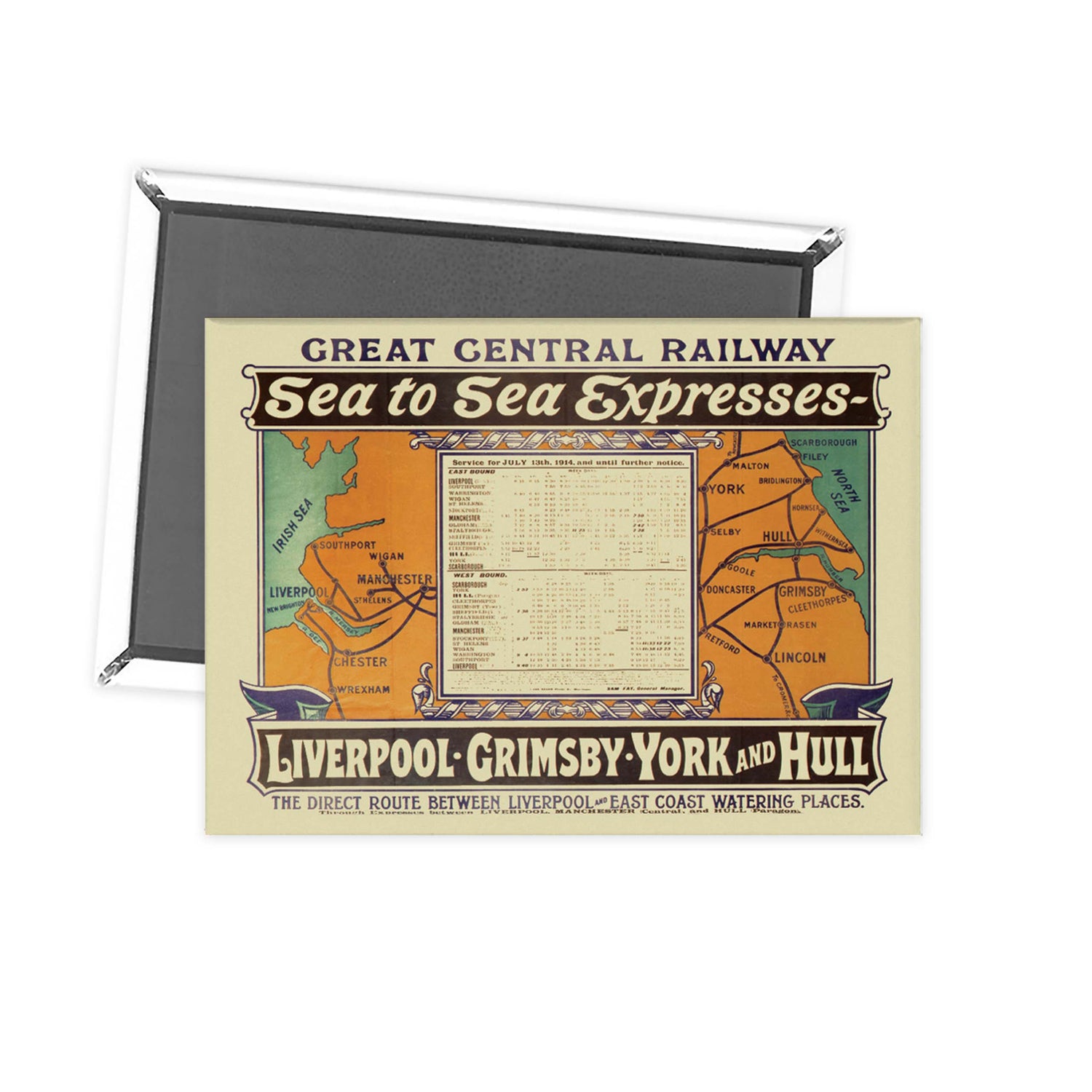 Sea to Sea Express Fridge Magnet