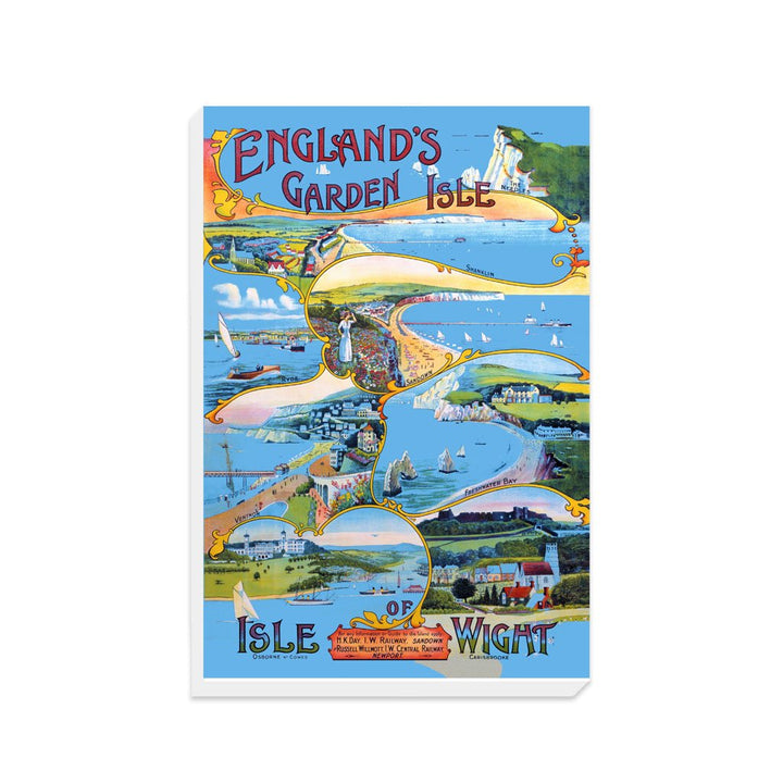 Isle of Wight - England's Garden Isle - Canvas