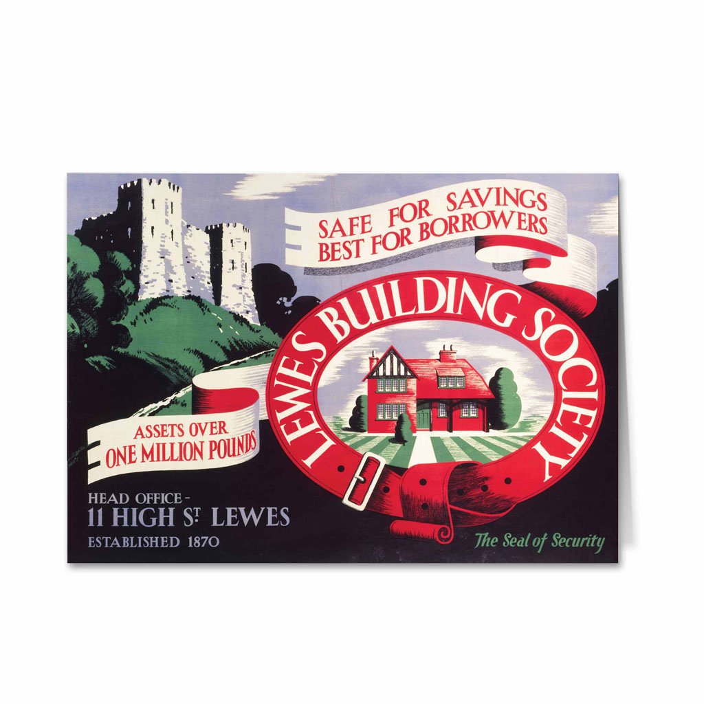 Lewes Building Society - Seal of Security Greeting Card