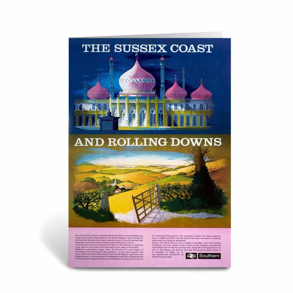 The Sussex Coast and Rolling Downs - Brighton Greeting Card