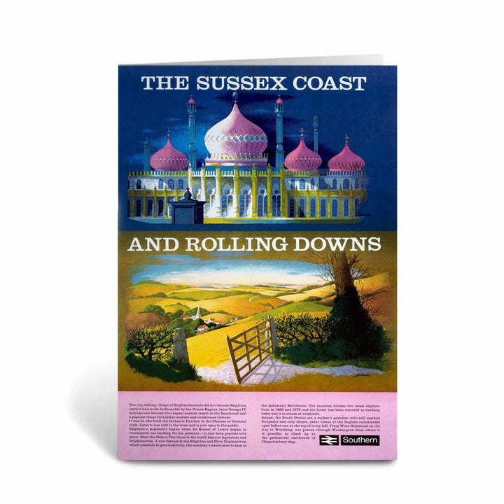 The Sussex Coast and Rolling Downs - Brighton Greeting Card