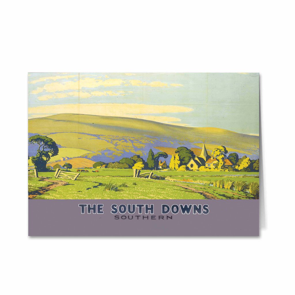 The South Downs - Southern Railway Greeting Card