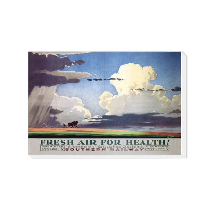 Fresh Air for Health - Southern Railway - Canvas