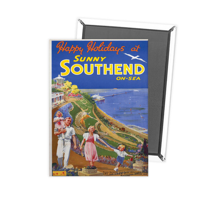 Sunny Southend on Sea Fridge Magnet