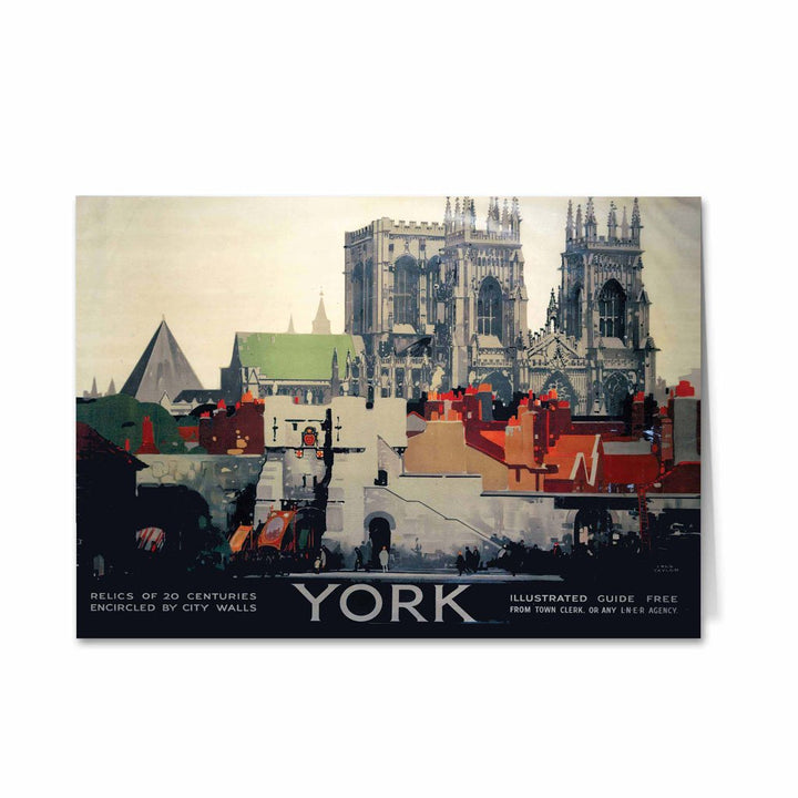York, Relics of 20 Centuries Greeting Card