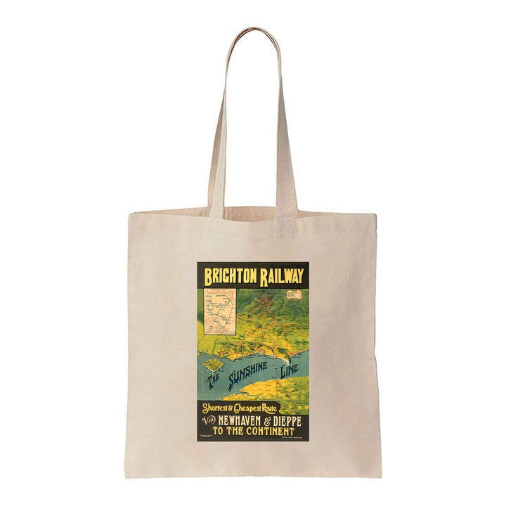 Brighton Railway Newhaven and Dieppe - Canvas Tote Bag