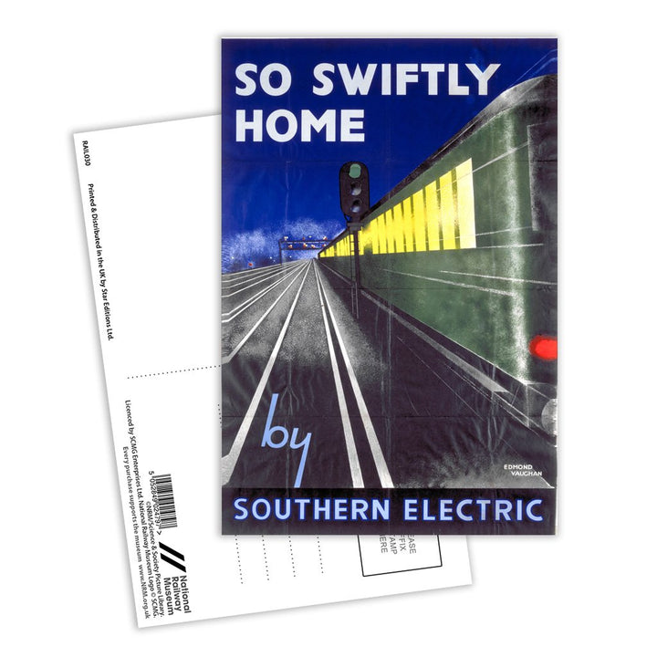 So Swiftly Home Southern Electric Postcard Pack of 8