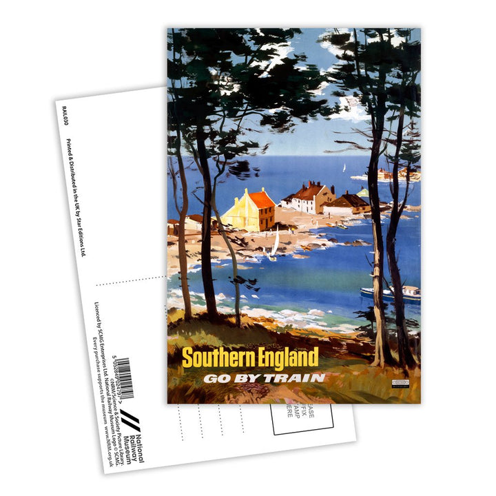 Southern England Go By Train Postcard Pack of 8