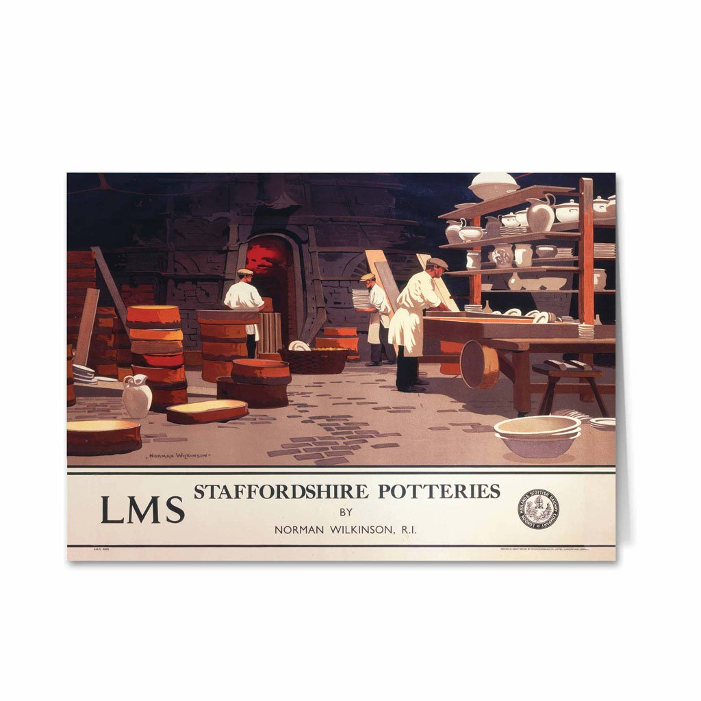 Staffordshire Potteries Greeting Card