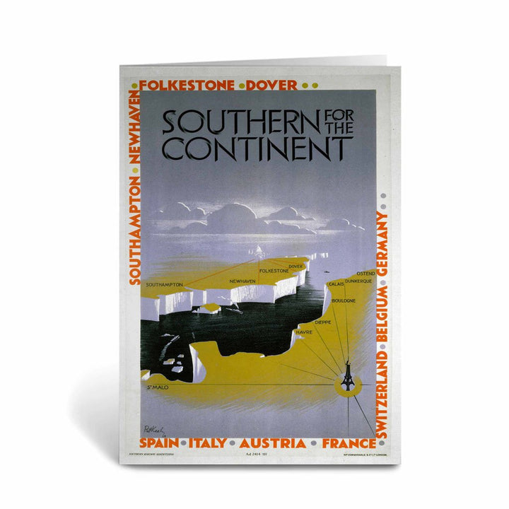 Southern for the Continent Greeting Card