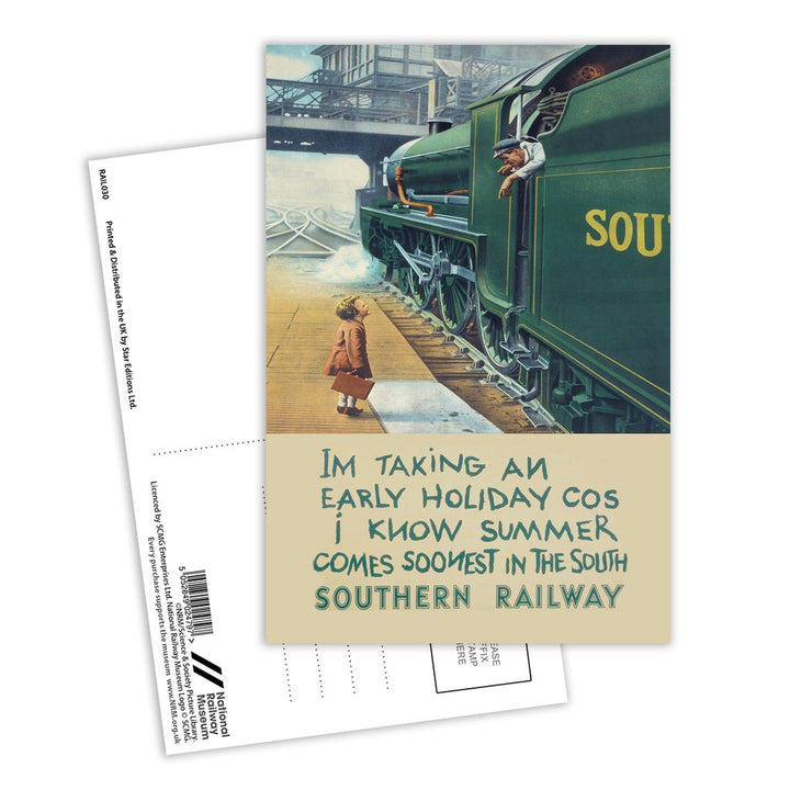 Summer Comes Soonest in the South - Southern Railway Postcard Pack of 8