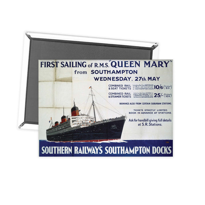 Southampton Southern Railway Queen Mary Fridge Magnet