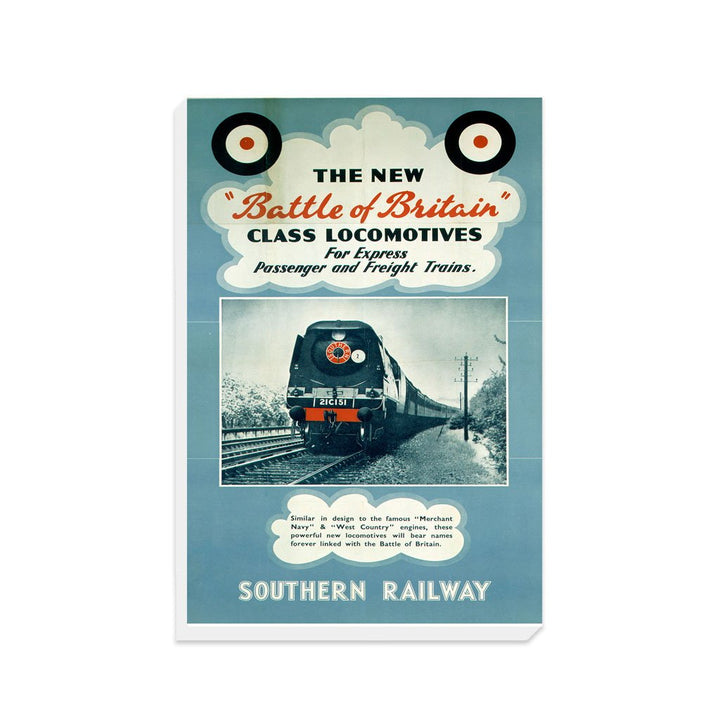 Battle of Britain Locomotives - Southern Railway - Canvas