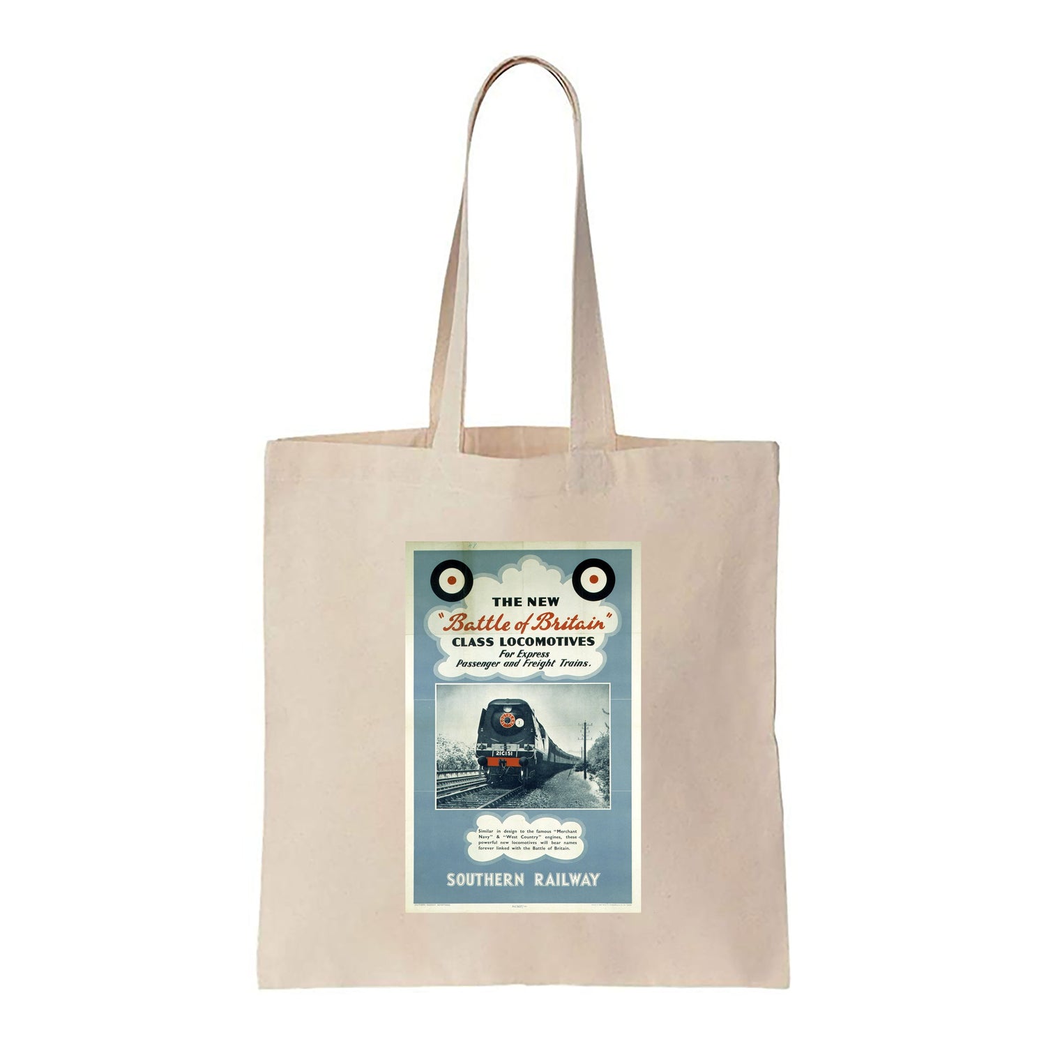 Battle of Britain Locomotives - Southern Railway - Canvas Tote Bag