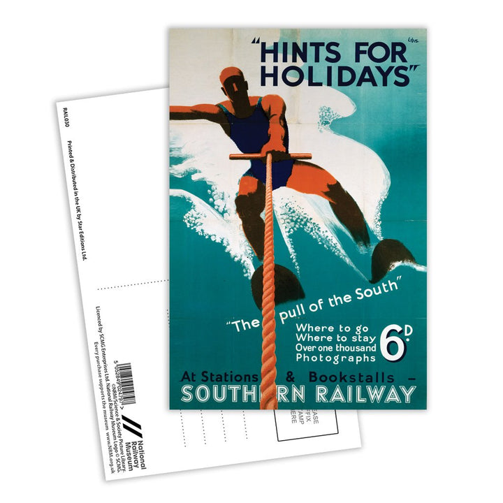 Hints for Holidays - Southern Railway Postcard Pack of 8