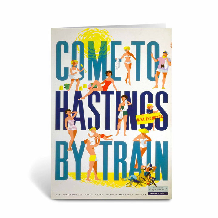 Come to Hastings by Train - Southern Railway Greeting Card