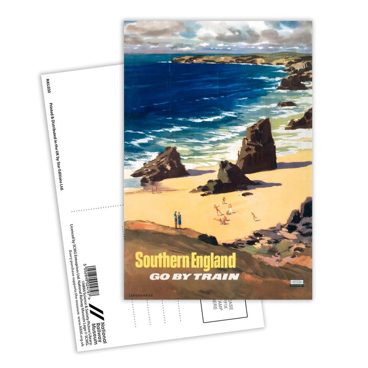 Southern England Go By Train Postcard Pack of 8