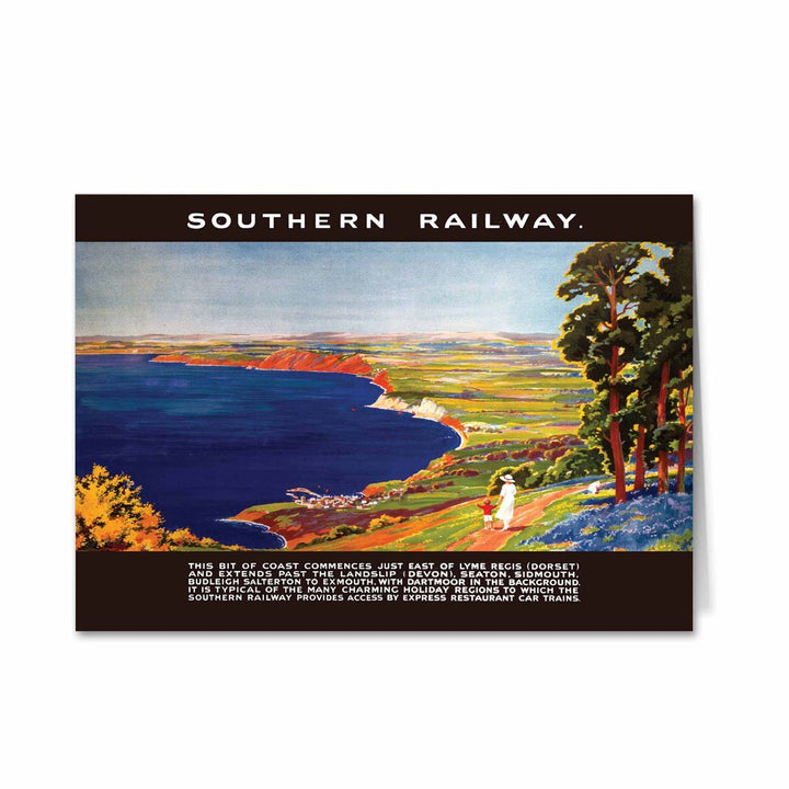 Southern Railway Lyme Regis Dorset, Devon Greeting Card