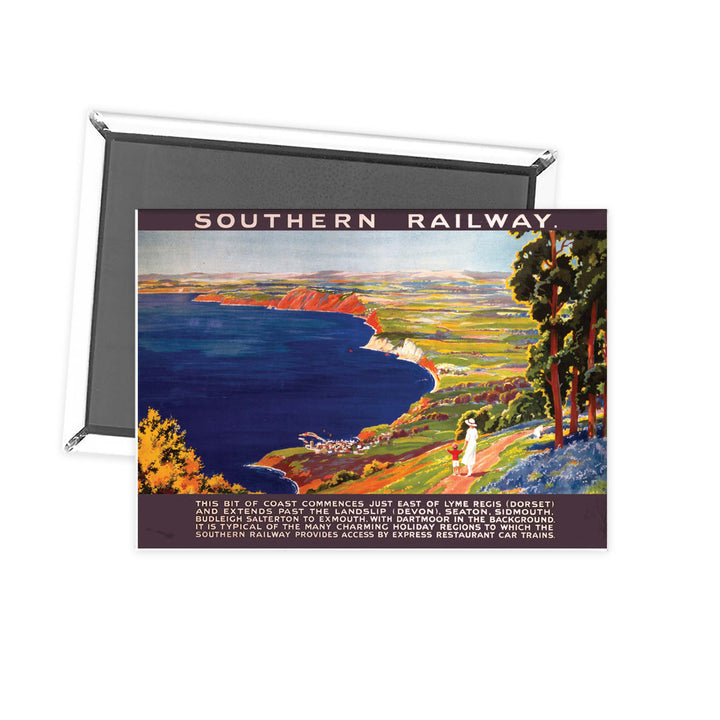 Southern Railway Lyme Regis Dorset, Devon Fridge Magnet