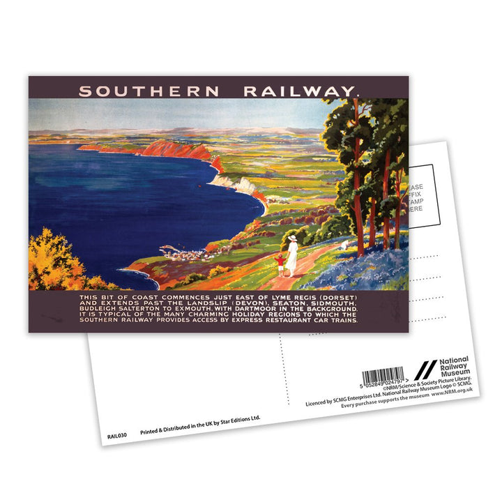 Southern Railway Lyme Regis Dorset, Devon Postcard Pack of 8